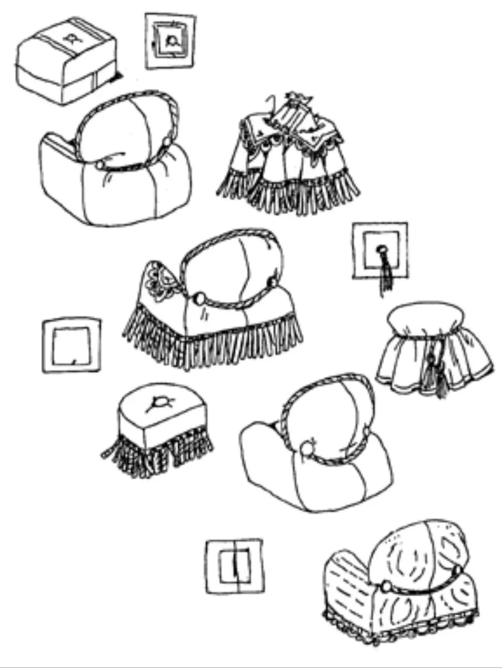 NEW Simplicity 8641 Stuffed Craft Chairs and Accessories Pattern